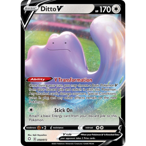 Ditto V – Holo Rare V | Shining Fates 050/072 | Pokémon Card Game