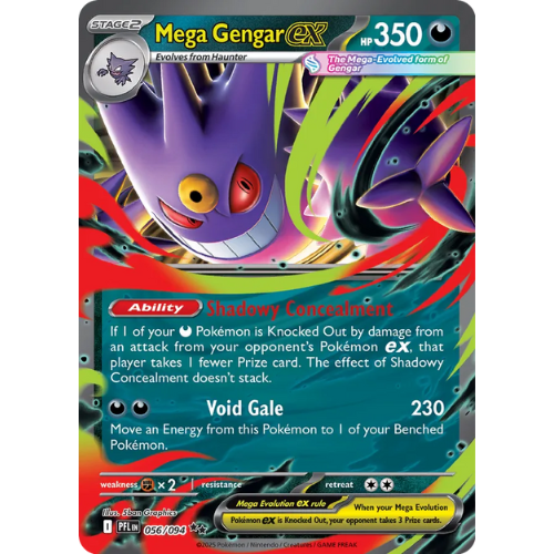 Mega Gengar ex Duo – SAR & Double Rare (Shiny) | MEGA Dream ex / Phantasmal Flames | Pokémon Card Game