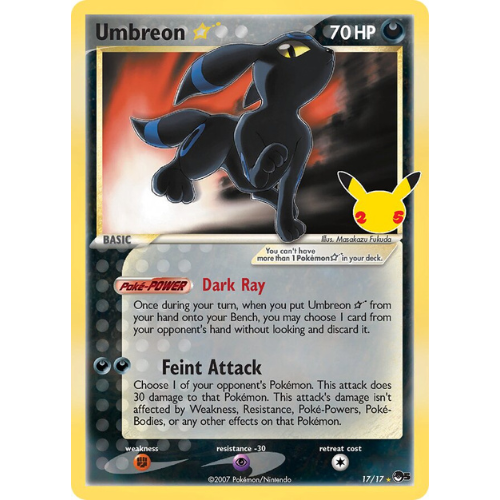Umbreon – Reverse Holo | Celebrations 17/17 | Pokémon Card Game